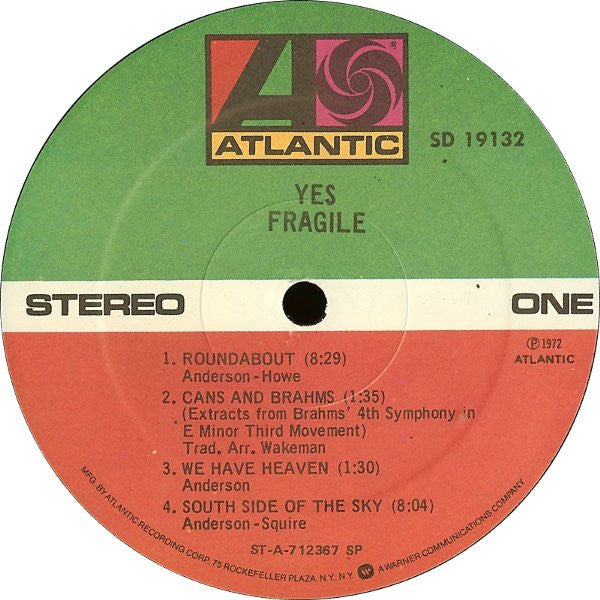 Yes ‎– Fragile