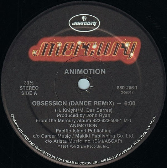 Animotion ‎– Obsession (Dance Remix)