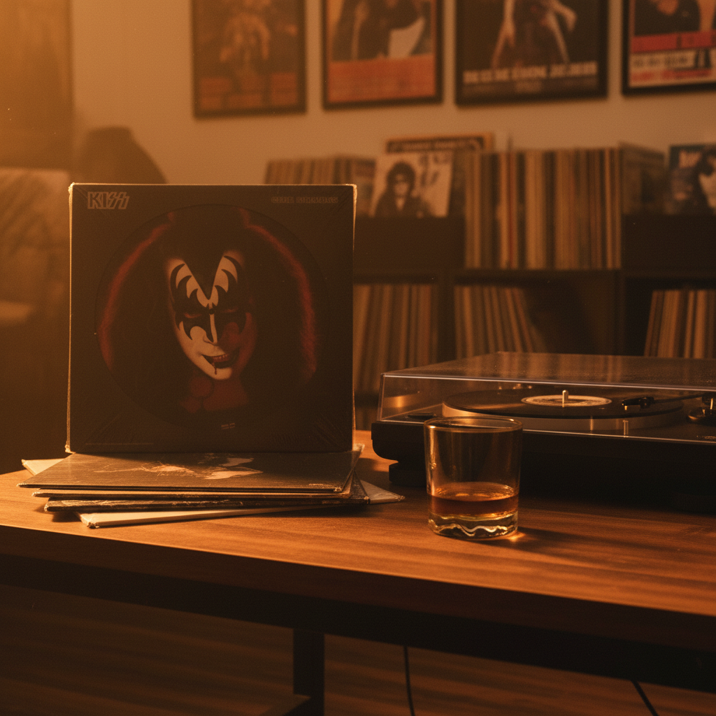 Kiss Gene Simmons Picture Disc Collector Scene