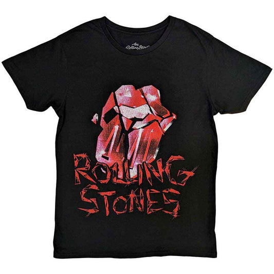 The Rolling Stones Hackney Diamonds Cracked Glass Tongue T-Shirt Black